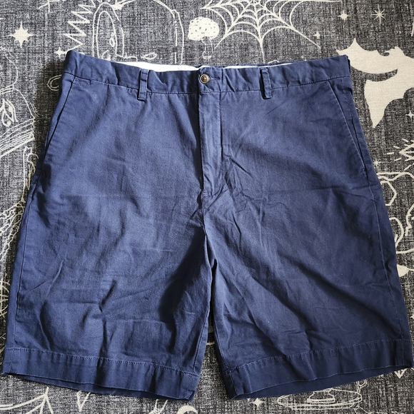 Polo Ralph Lauren Navy Flat Front Shorts - Picture 1 of 5
